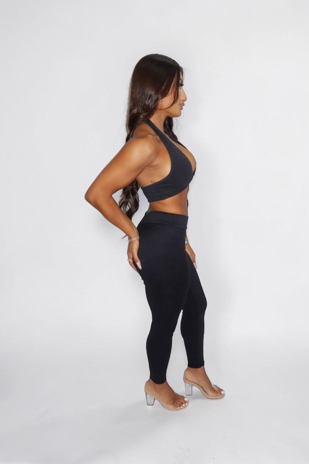 BBL SCRUNCH LEGGINGS - BLACK