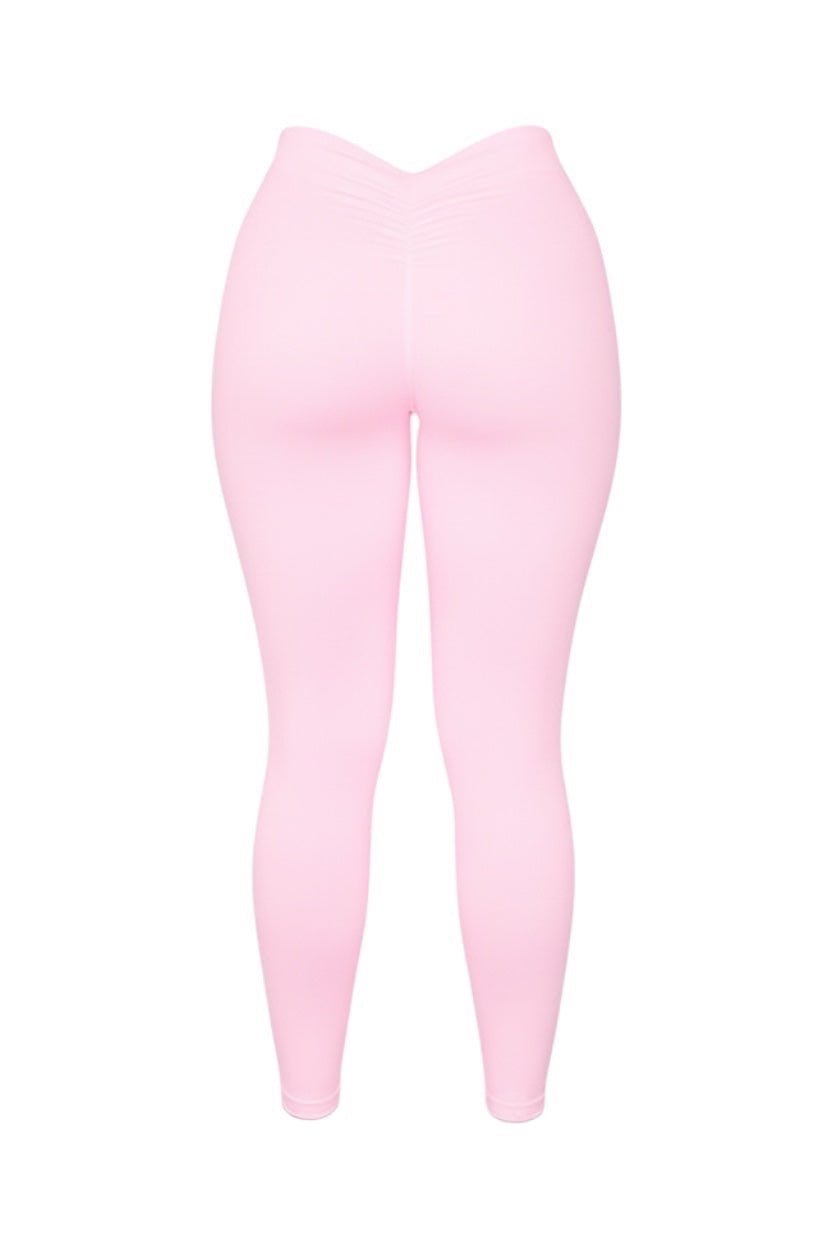 BBL SCRUNCH LEGGINGS - PEACH - GLAMORZ