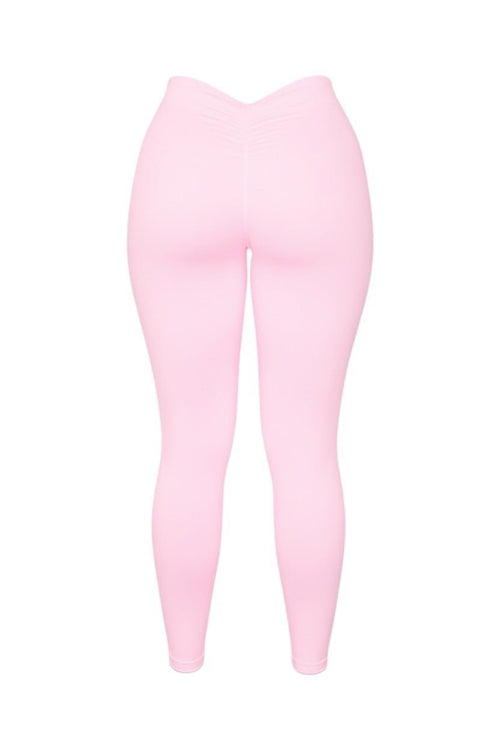 BBL SCRUNCH LEGGINGS - PEACH - GLAMORZ