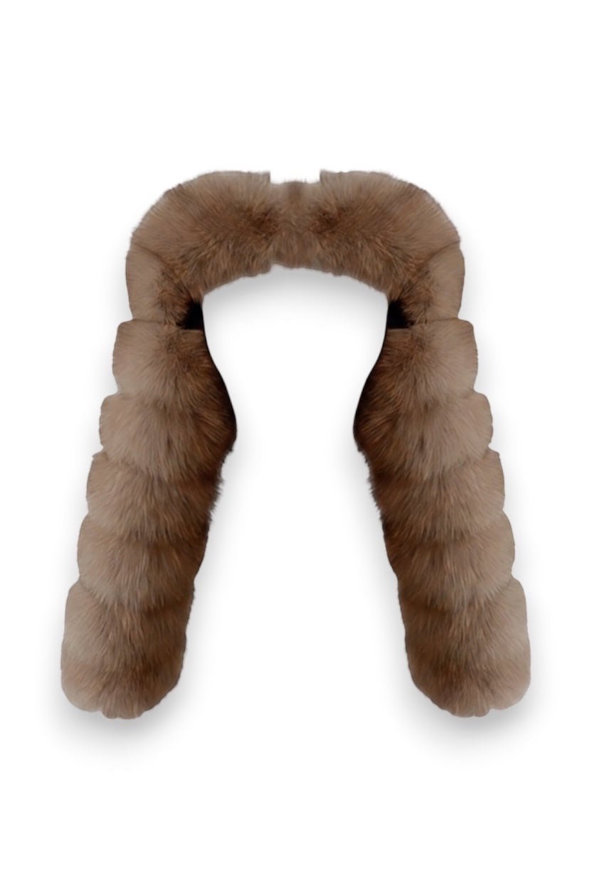 FUR SLEEVES - BROWN - GLAMORZ