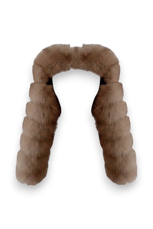 FUR SLEEVES - BROWN - GLAMORZ