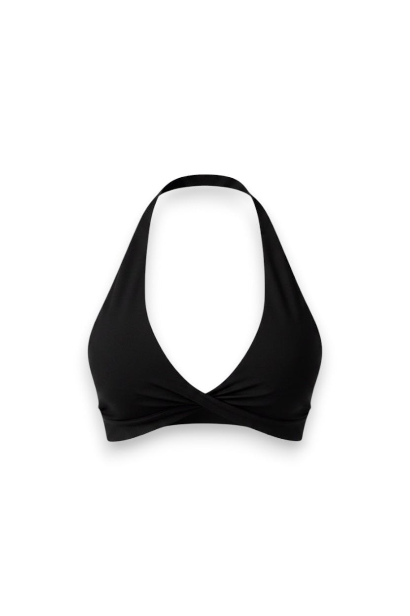 GIA HALTER BRA - BLACK - GLAMORZ