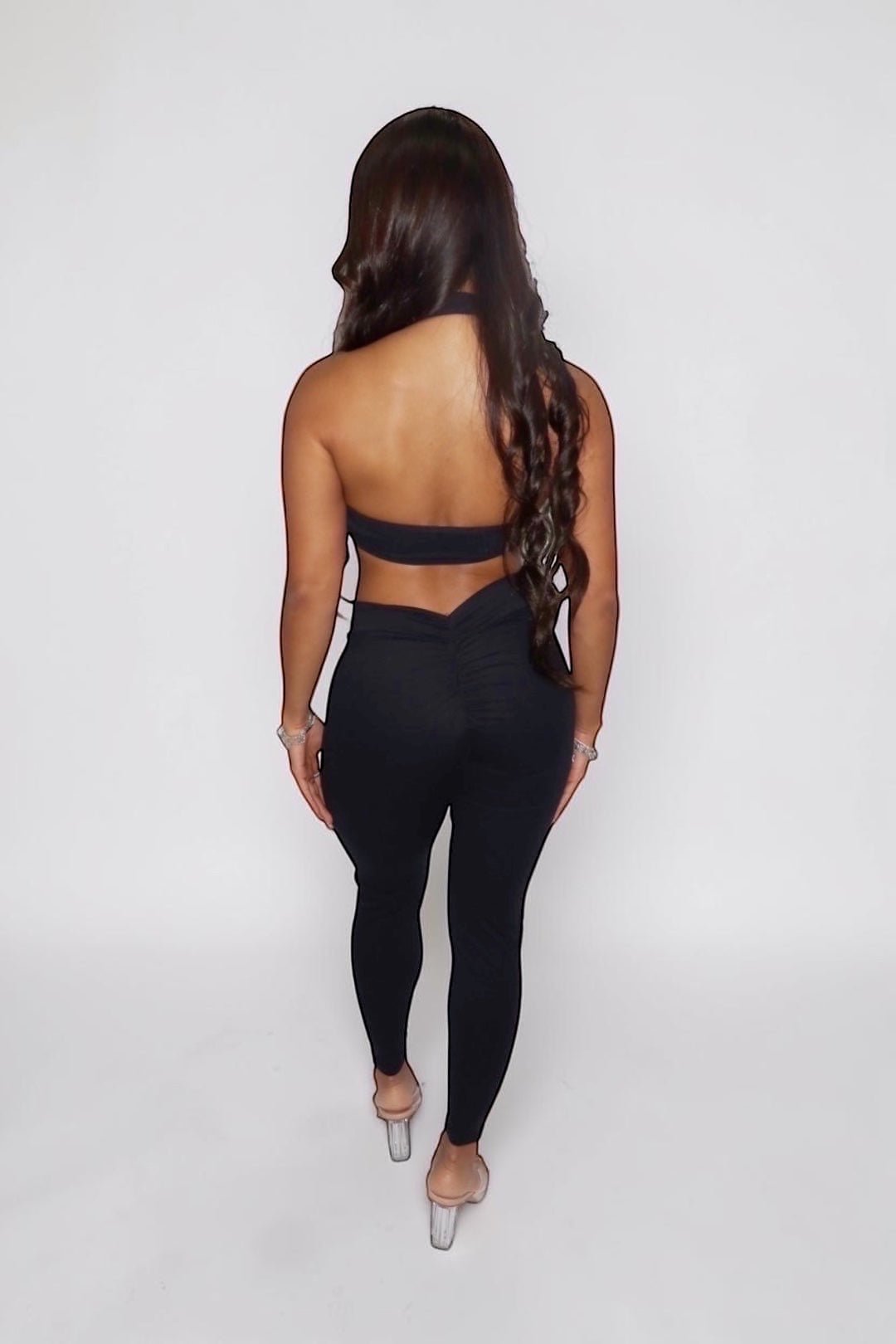 GIA HALTER BRA - BLACK - GLAMORZ