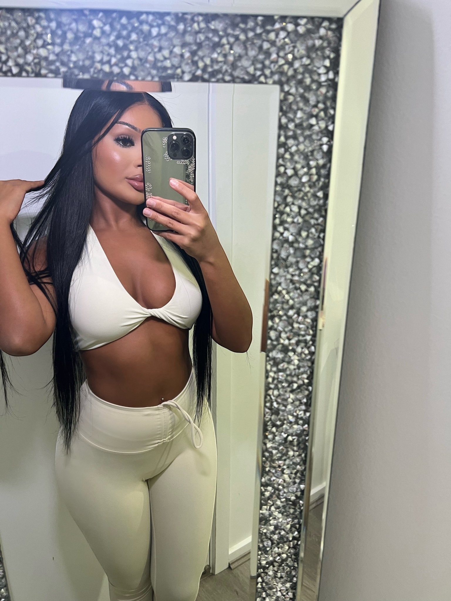 GIA HALTER BRA - IVORY - GLAMORZ