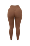 GLAMORZ black seamless sculpt leggings with ruched butt detail and high waist
