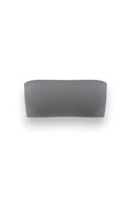 GLAMORZ KHY grey sleeveless tube top with a minimalist strapless design