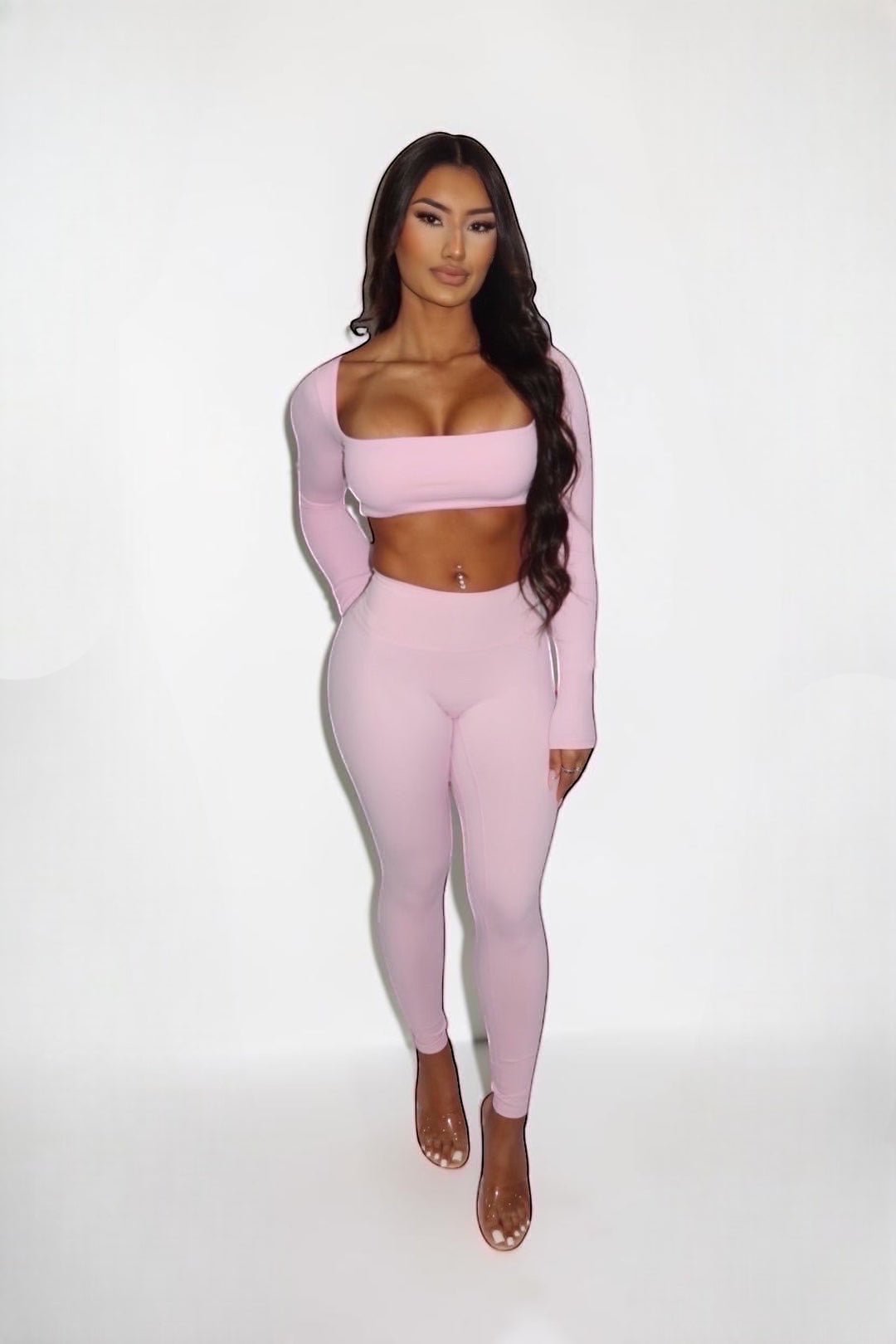 KIM LONGSLEEVE - BABY PINK - GLAMORZ