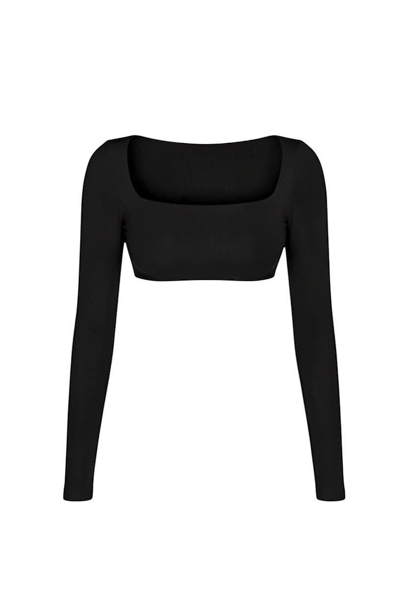 KIM LONGSLEEVE - BLACK - GLAMORZ