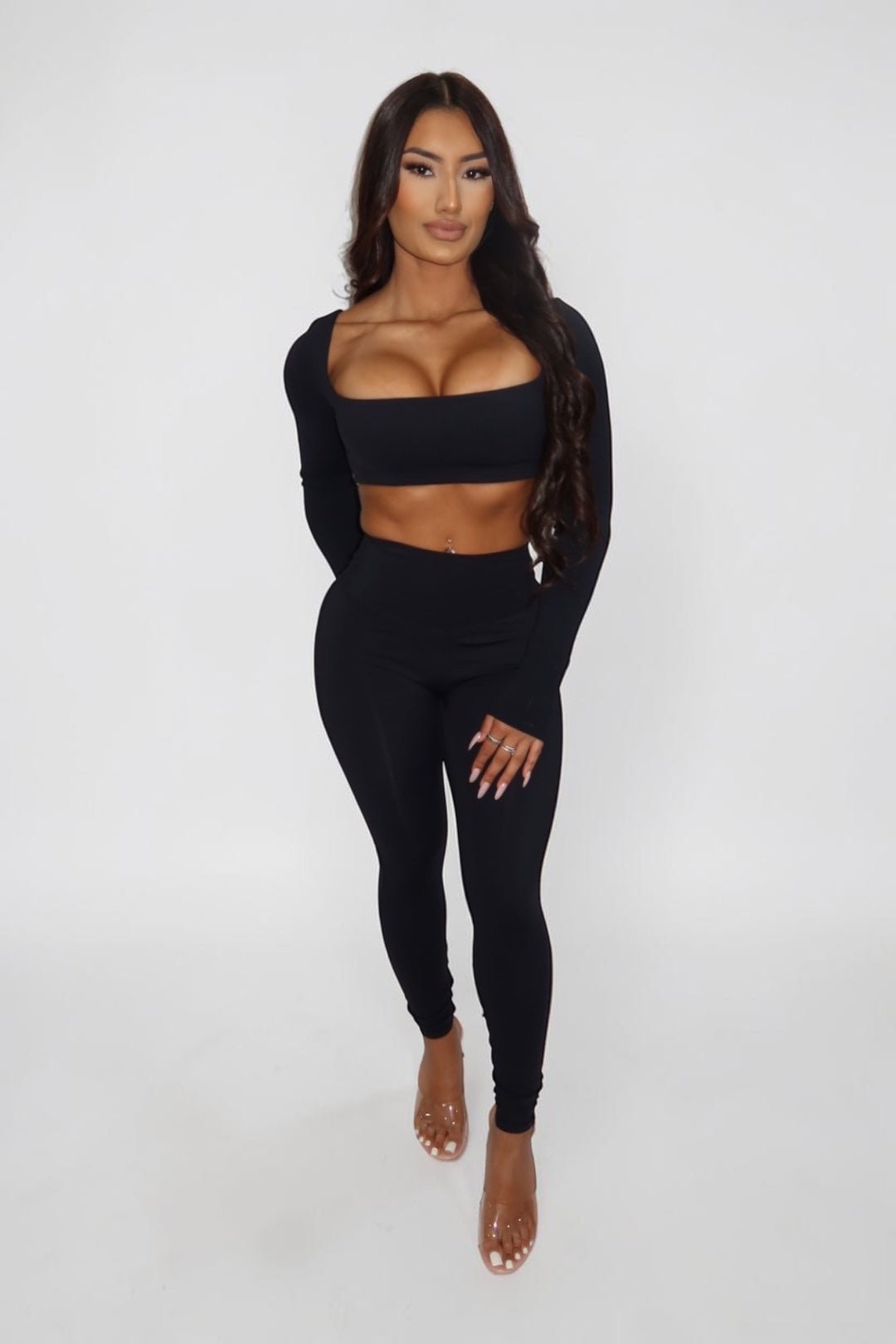 KIM LONGSLEEVE - BLACK - GLAMORZ