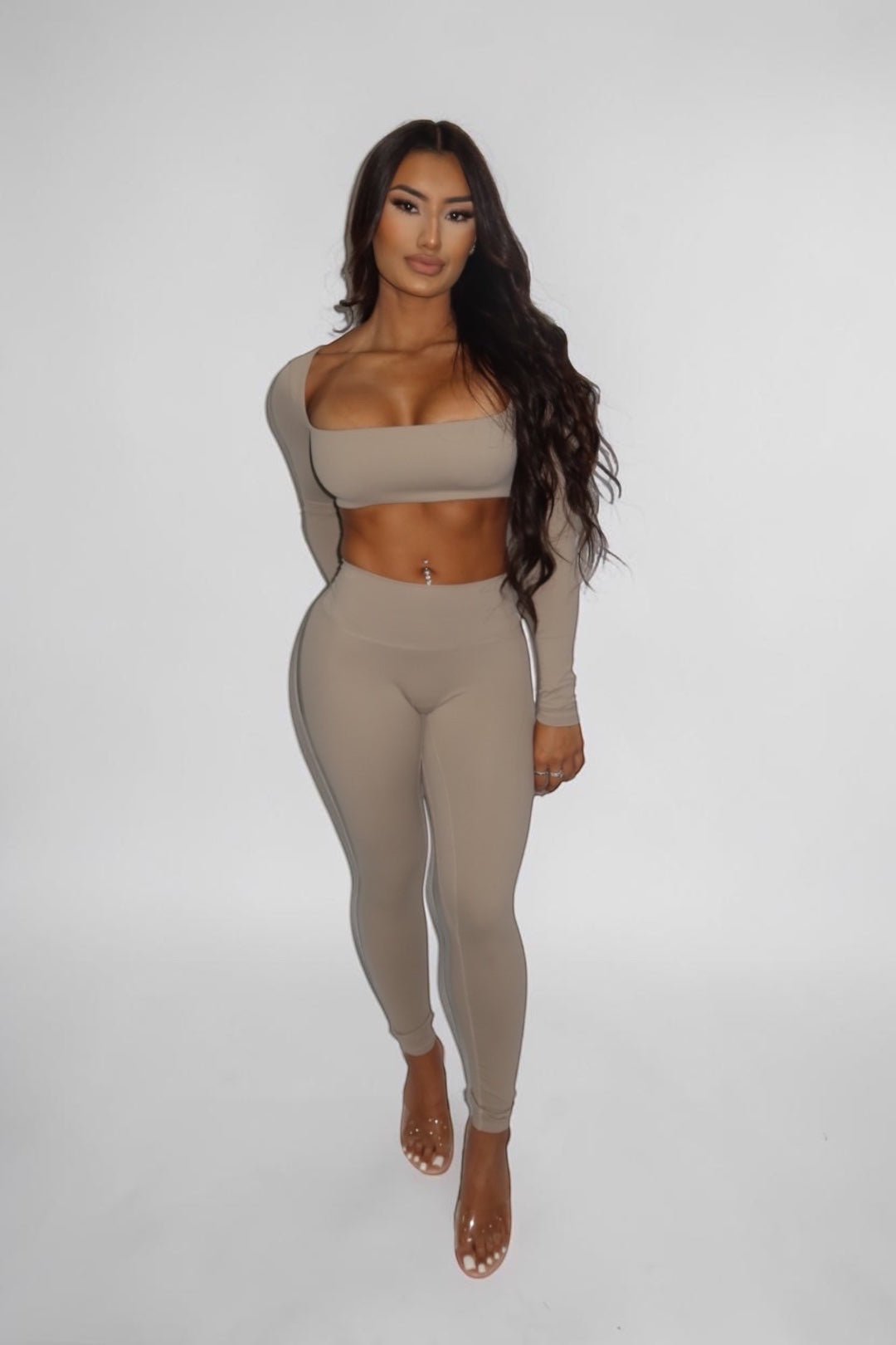 KIM LONGSLEEVE - KHAKI - GLAMORZ