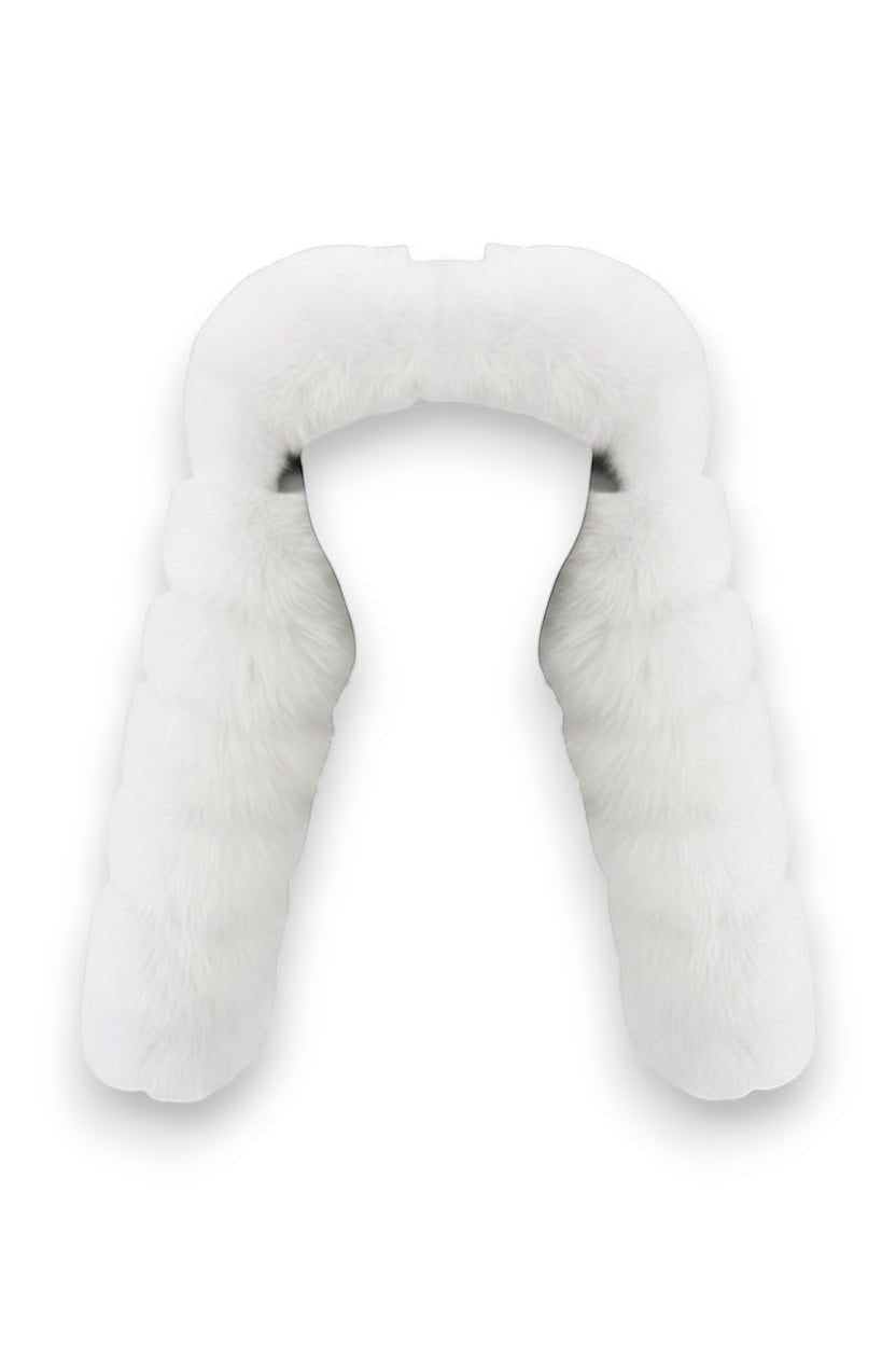 LUX FUR SLEEVES - WHITE - GLAMORZ