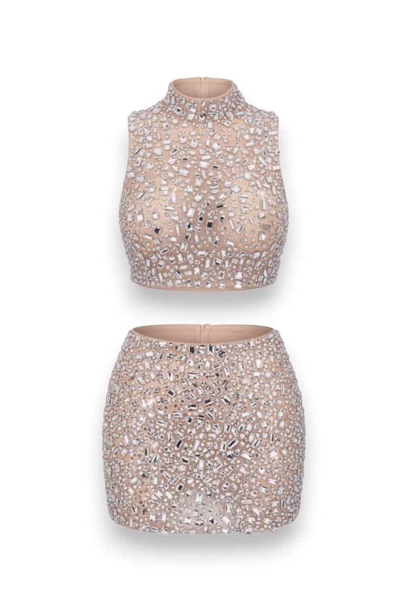 MONROE CO-ORD - SILVER - GLAMORZ