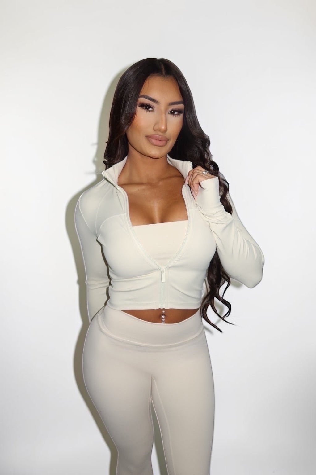 SCULPT JACKET - IVORY - GLAMORZ