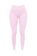 SEAMLESS SCRUNCH LEGGINGS - BABY PINK - GLAMORZ