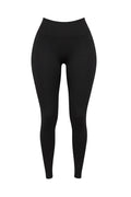 SEAMLESS SCRUNCH LEGGINGS - BLACK - GLAMORZ