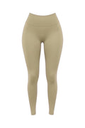 SEAMLESS SCRUNCH LEGGINGS - KHAKI - GLAMORZ