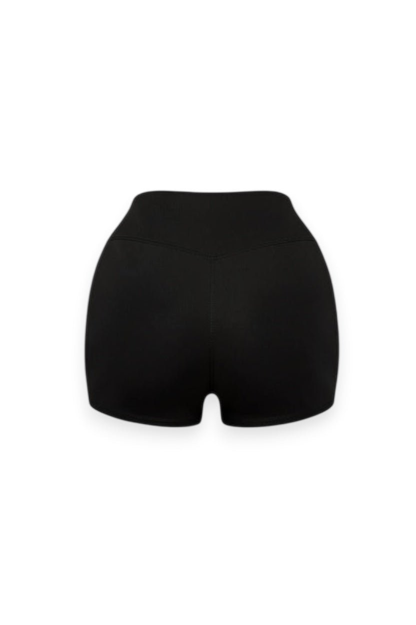 SERENITY SLIM SHORTS - BLACK - GLAMORZ