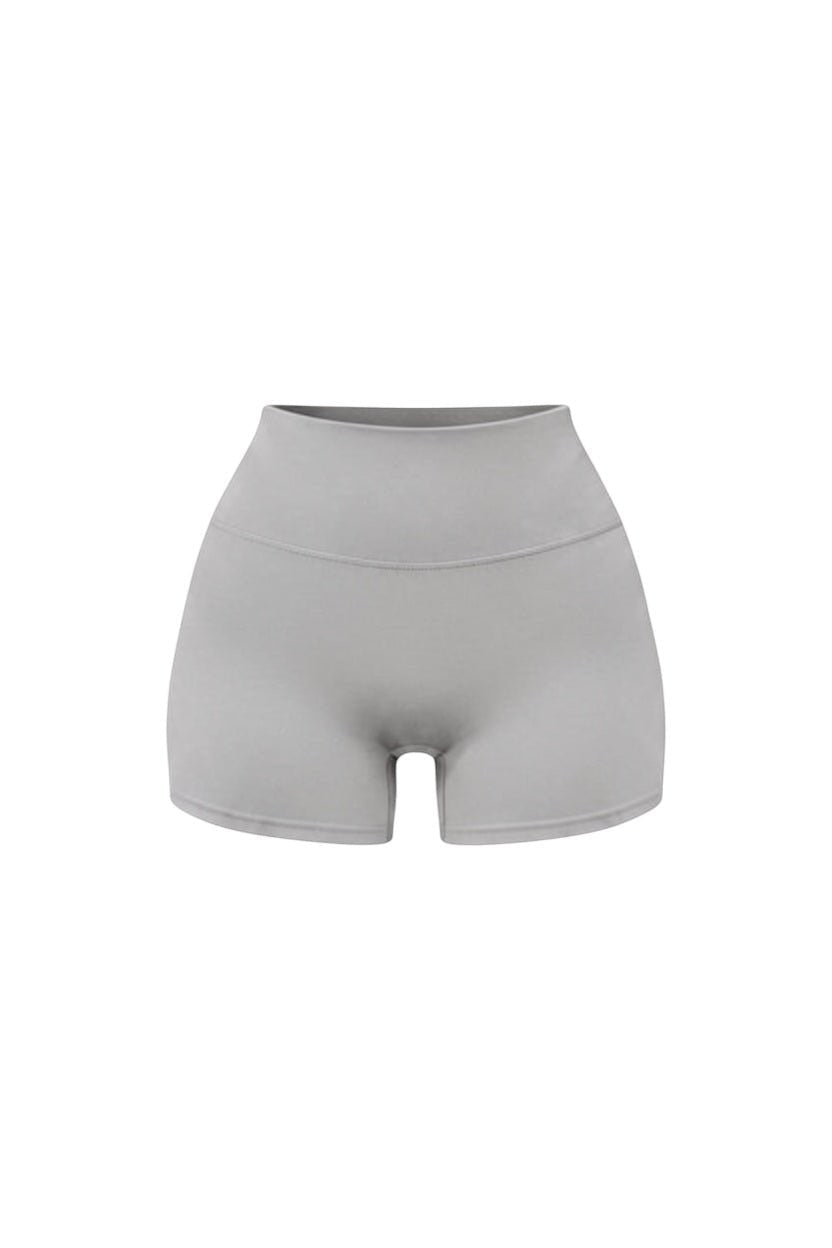 SMOOTH SCULPT SHORTS - GREY - GLAMORZ