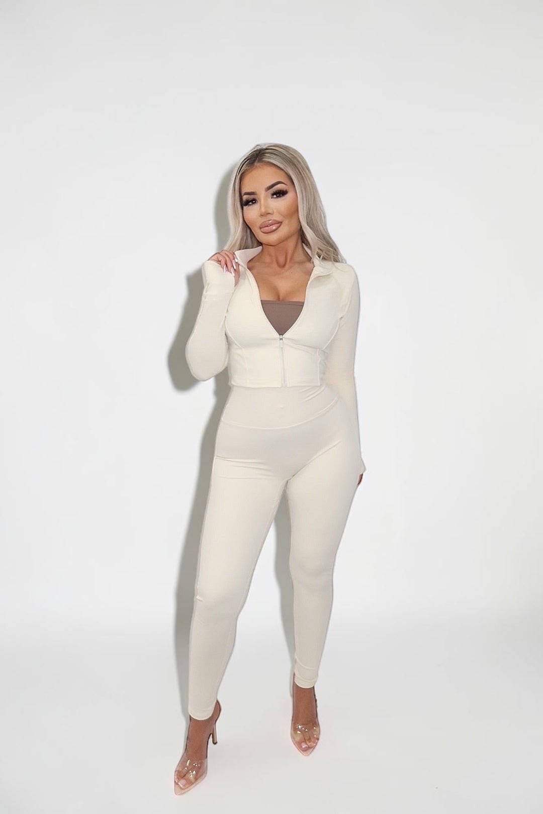 SNATCHED JACKET - IVORY - GLAMORZ