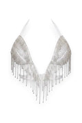 STRAPPED DIAMOND BRA - WHITE - GLAMORZ
