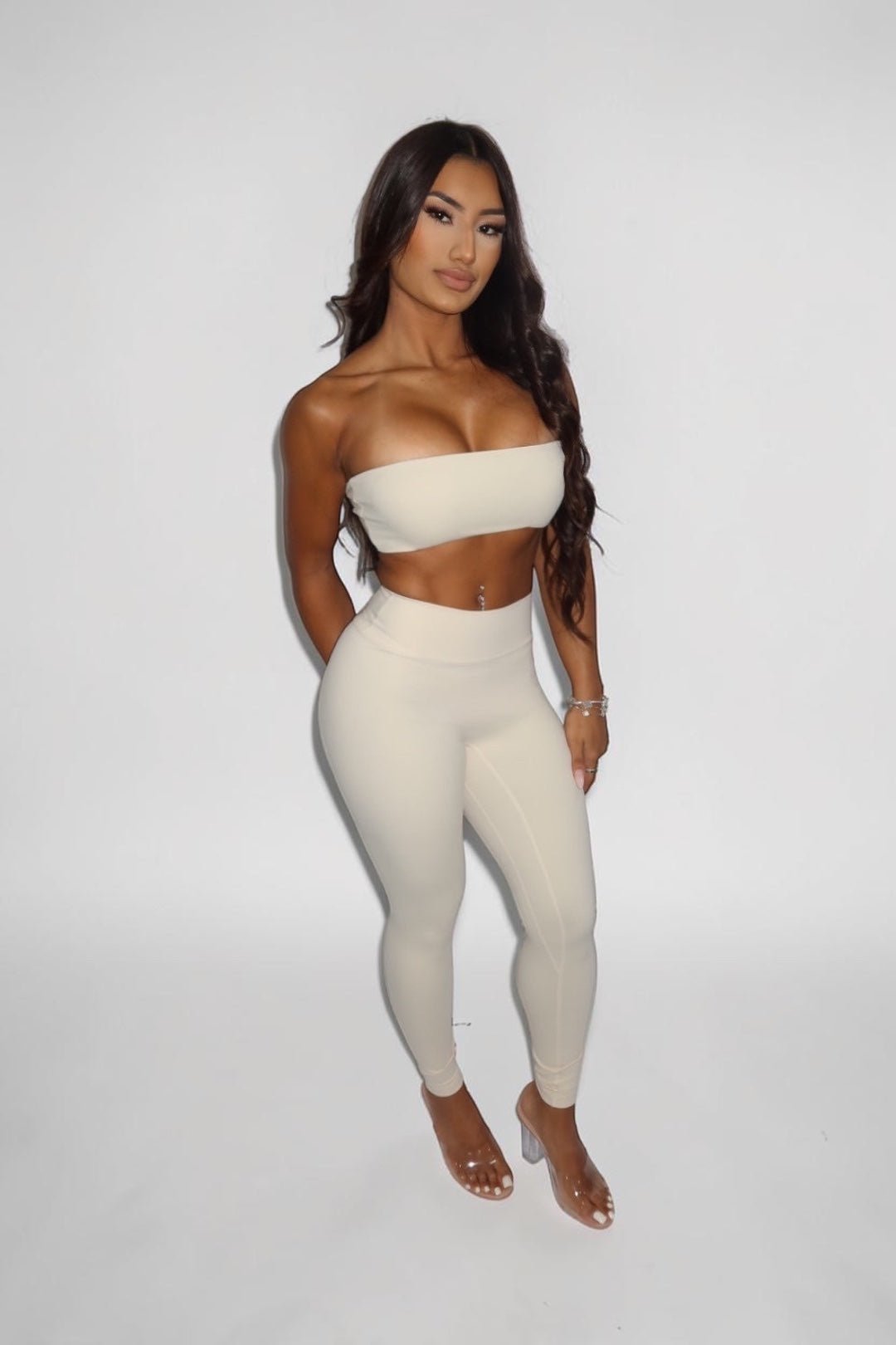 TUBE CROP - IVORY - GLAMORZ
